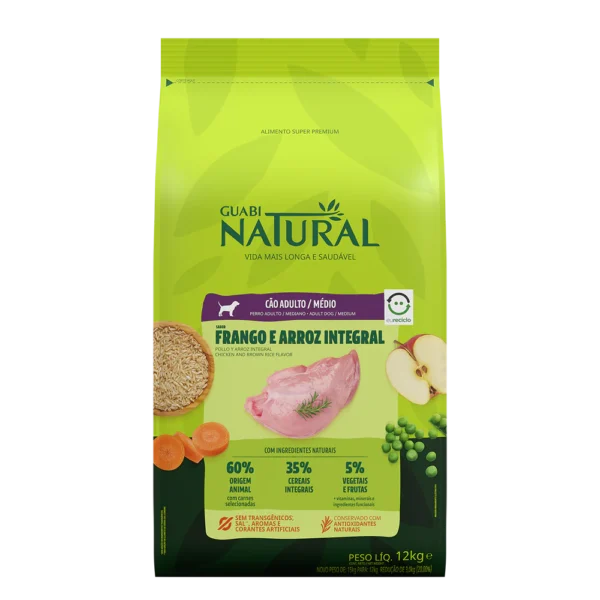 GUABI NATURAL- Perro Adulto - Raza Mediana - Pollo
