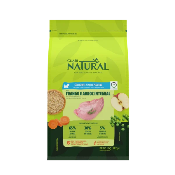 GUABI NATURAL- Perro Cachorro - Raza Pequeña y Mini - Pollo y Arroz