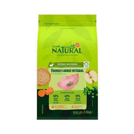 GUABI NATURAL- Perro Senior - Raza Pequeña y Mini - Pollo y Arroz