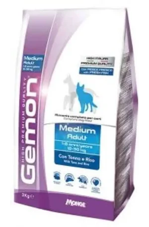GEMON - Perro Adulto - Raza Mediana / Medium - Tonno / Atún
