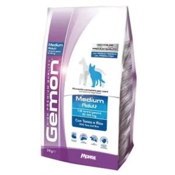 GEMON - Perro Adulto - Raza Mediana / Medium - Tonno / Atún